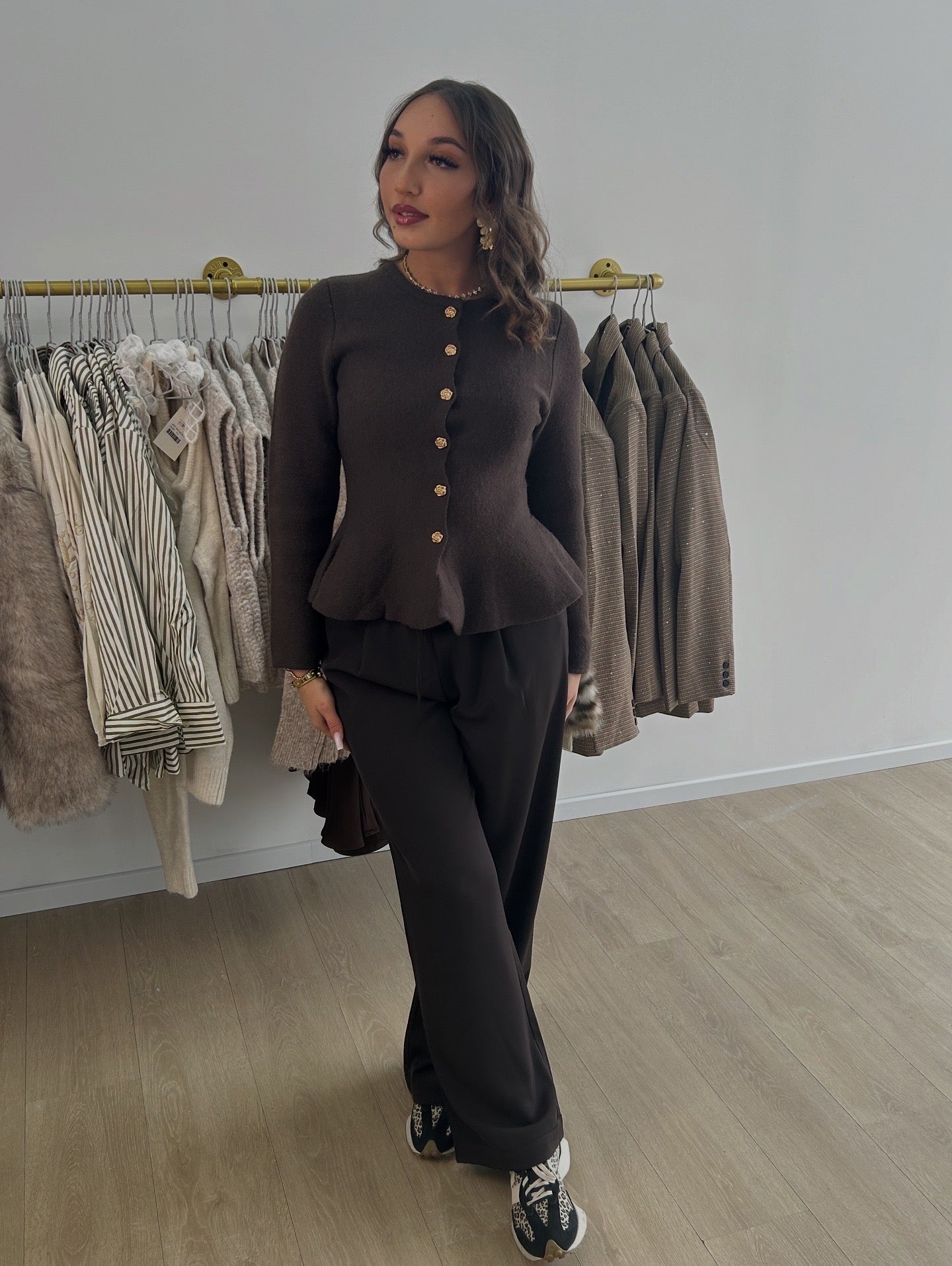 Pantalon satinée élastique
