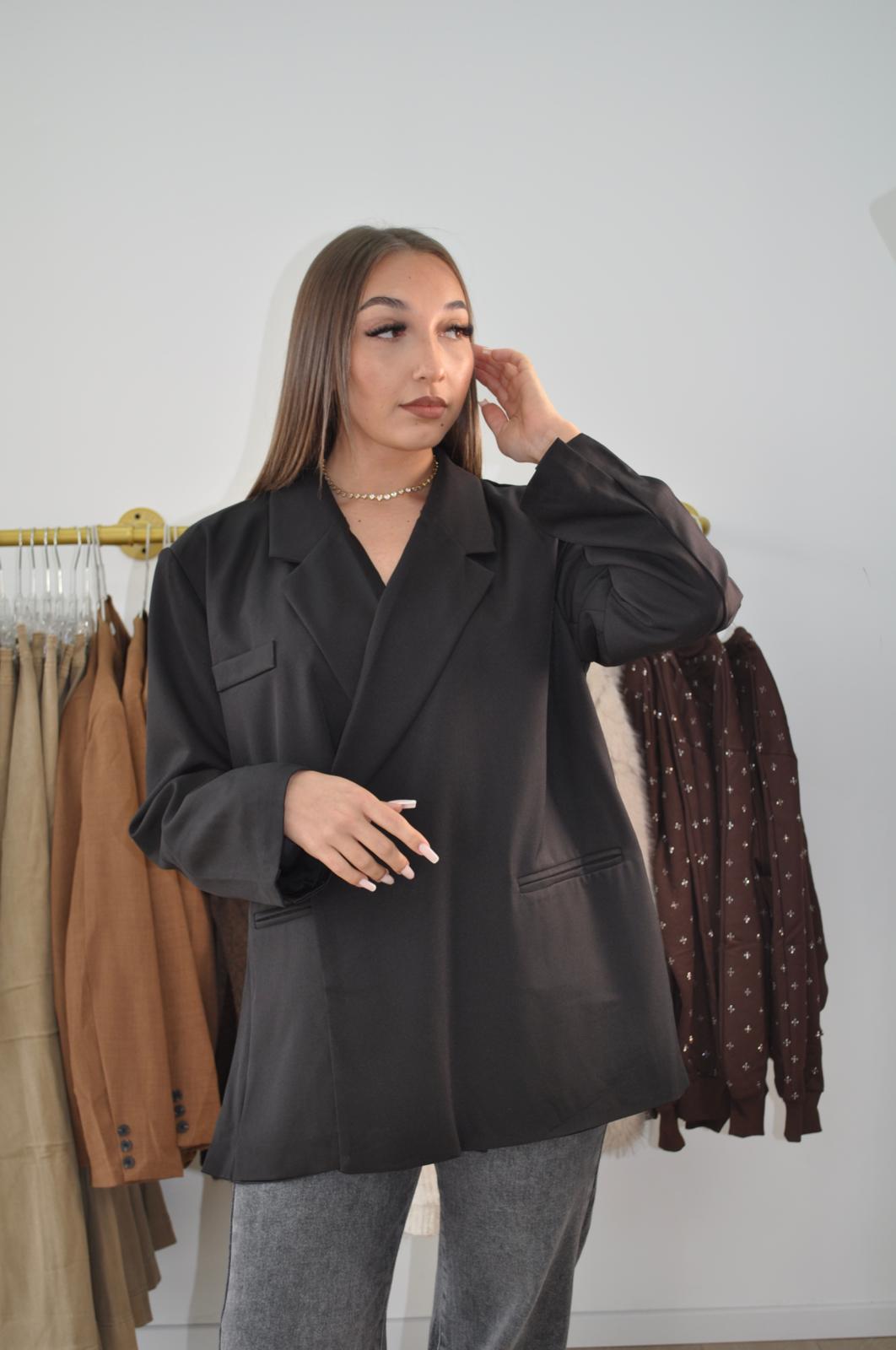 Blazer oversize noir